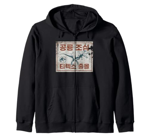 Veste à capuche zippée T-Rex Jurassic World Dominion motif coréen