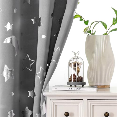 Rideaux occultants salon et chambre à coucher modernes à œillets