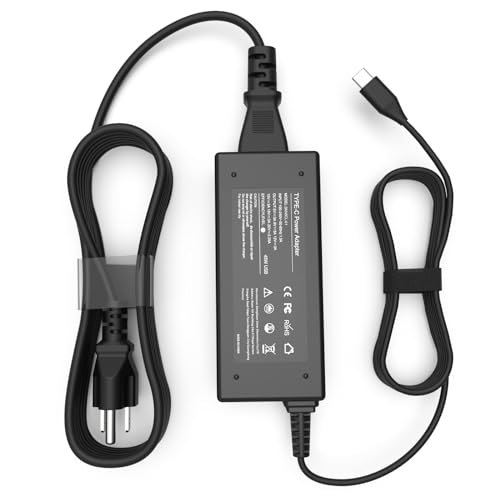 Universal Chromebook Charger USB-C for Hp/Lenovo/Dell 45W USB C Computer Laptop Charger - Type C Power Cord Adapter Replacement Lenovo Thinkpad/Yoga,HP Envy/Spectre,Dell Latitude,Asus,Samsung,Acer