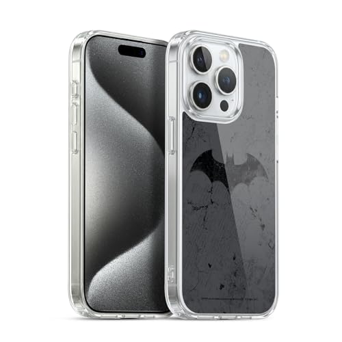 Carcasa Batman iPhone 15 Pro funda gel suave logotipo vintage DC