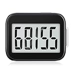 3D Pedometer for Walking, Simple Step Counter with Removable Clip and Lanyard, Accurate Step Tracker with Large Display, Fitness Trackers for Men Women and Kids