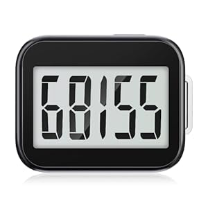 3D Pedometer for Walking, Simple Step Counter with Removable Clip and Lanyard, Accurate Step Tracker with Large Display, Fitness Trackers for Men Women and Kids