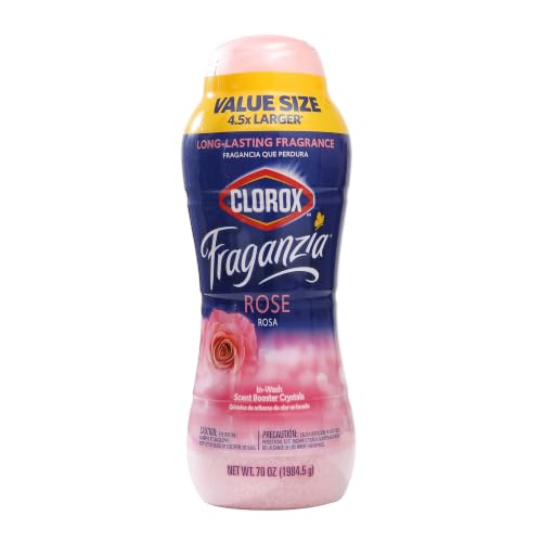 Image of Clorox Fraganzia Scent Booster Crystals, Rose Scent, 70 Oz Bottle, 6-Pack
