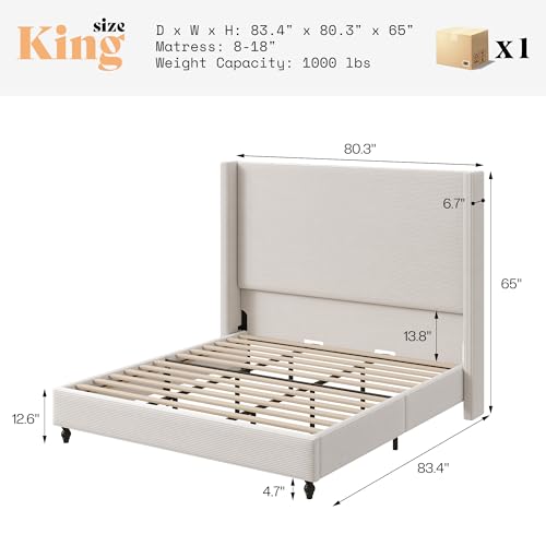 Luxury Canopy Bed Frame King Size