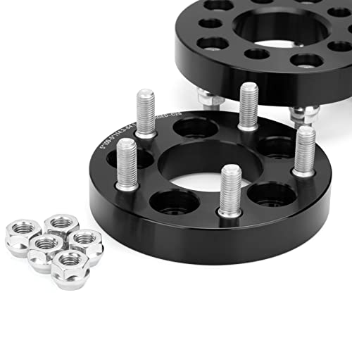 Ksp 5X100 To 5X114.3 Wheel Adapters, 25Mm Forged Lug Centric Convert Spacer 64.1Mm Hub Bore With M12X1.5 Studs, Only Work On 5X4.5”Rims(Such As Compass Wrangler Cherokee Liberty) #TOP6