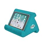 Flippy Original Tablet Pillow Stand & iPad Holder, Gift for Book Lovers & Readers, Multi-Angle Stand with Storage for Lap, Desk & Bed, Compatible with Kindle, Fire, iPad & Samsung, Miami Blue