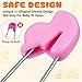 Toddmomy 20pcs Animal Safety Pins Stainless Steel Diaper Pins with Plastic Head Newborn Locking Safety with Lock Buckle for Shower Party Favor (Random Color)