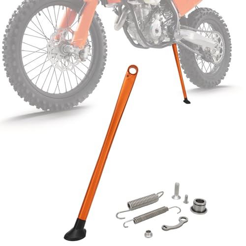 Béquille latérale CNC orange avec ressorts pour moto EXC XC W 2008-2015