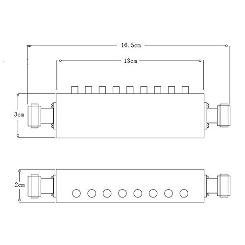 BECEN Atenuador SMA fêmea para fêmea com botão de pressão de 50 ohm, atenuador de pressionamento de