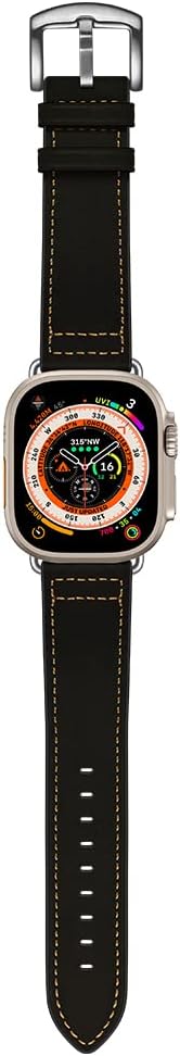 XXL Extra Long Leather Band Compatible with Apple Watch Series 11 10 46mm Ultra 49mm 45mm 44mm 42mm Mens Women Vintage Strap XL Large Dressy Bands for iWatch Ultra Series 9 8 7 6 5 4 3 2 1 SE