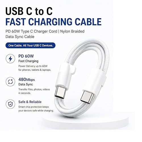 Image of Ultra-Fast PD Cable For iPhone Charger Cable Type C to C Cable for iPhone 17 /17 Air /17 Pro /17 Pro Max, 16 /16 Plus /16 Pro /16 Pro Max Original Speed