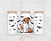 Ghost Halloween Uv Dtf, 16oz Glass Cup Tumbler Wrap, Halloween Party Decorations, Pumpkin and Bats Libby Wrap, Spooky Uv Dtf Transfer, DIY Crafts Mug Transfer