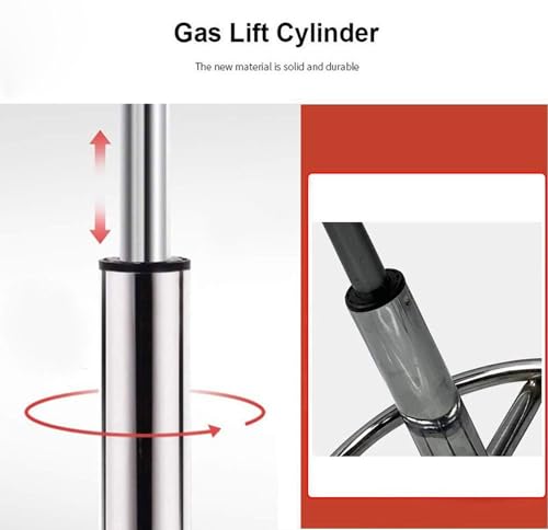 Rolling-StoolHeavy-Duty-Stainless-Steel-Stool-for-Work-Bench-Adjustable-Swivel-Stool-Medical-On-5-Wheels304-Stainless-Steel-Structure-lab-Stool-Round-CushionLoad-Bearing-445-Ib