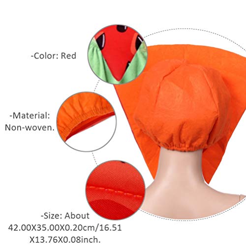 Fantasia de melancia KESYOO, chapéu de fantasia de fruta sem tecido, acessório fotográfico para cosp