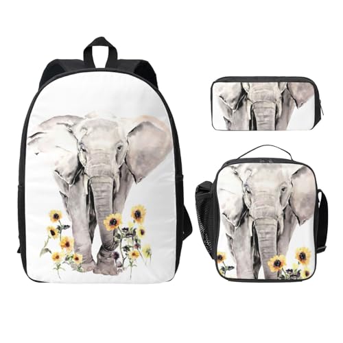 Sac à dos collège étanche anti-tache avec sac repas et trousse
