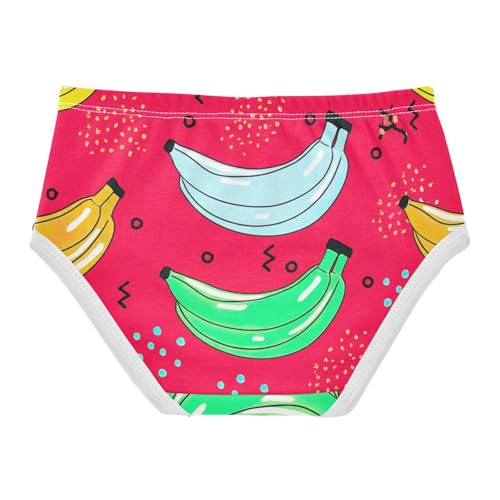 Animal Girls Underwear Toddler 2t Cotton Panties for Girl Colorful Bananas Red Briefs Underpants2