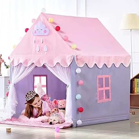 SISTICKER Fairy Playhouse Tent for Kids Cover