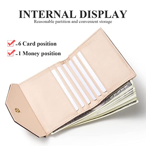 Card Wallets for Women,Slim Wallet for Women,Compact Minimalist Wallets for Women,Thin Wallet for Women,Lightweight Card Wallet Women,Foldable Floral4