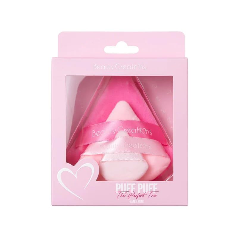 Puff The Perfect Trio | 3 Set of Pink triangle puff for Makeup Sponges | for Foundation, Liquid, Cream, Powder, Beauty Gift Set Woman, Girl-image-39