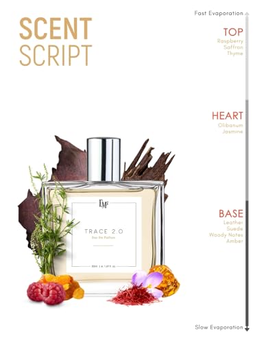 Image of EM5 Trace 2.0 Unisex Day & Night EDP Perfume Spray for Men and Women | Leather Animalic Warm Spicy | Strong or Long Lasting Fragrance | Luxury Gift for Him /Her