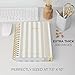 Aesthetic Thick Spiral Notebook With Tabs - Premium Journal For Women Size B5 - College Ruled Note Book With 300 Lined Pages and Dividers - Perfect For Writing And Staying Organized at Work or School