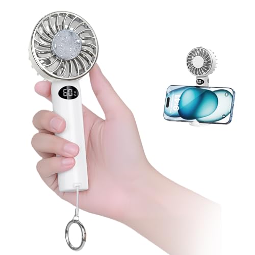 【業界NO.1最軽量 2重反転ファン ハンディファン 】130gミニサイズ 12枚羽根...