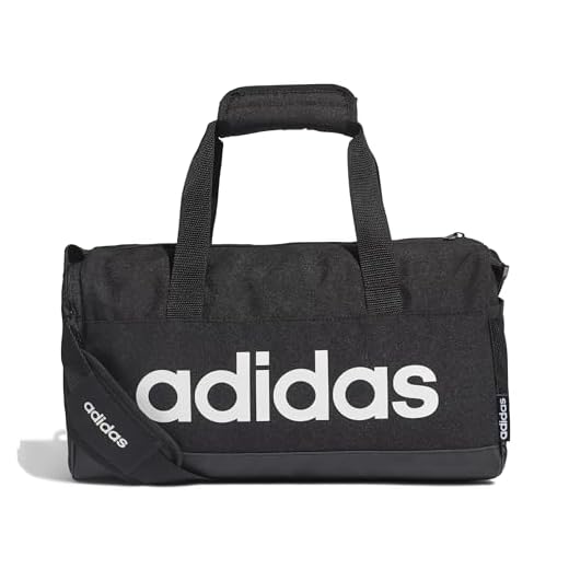 adidas Lin Duffle XS Gym Bag, Unisex Adulto, Black/Black/White, NS