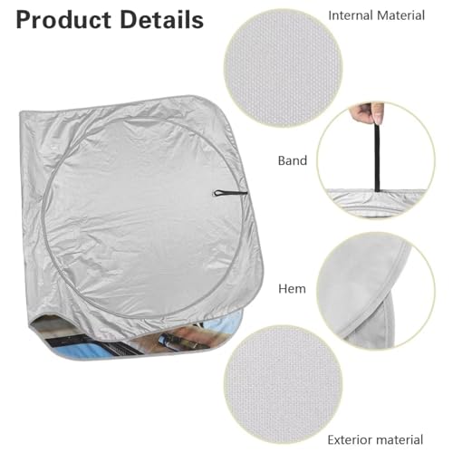 Image of Western Horse Car Windshield Sun Shade - Foldable Car Windshield Sunshade for Front Window for Most Sedans SUV Truck - Autom Interior Accessories for Sun Protection