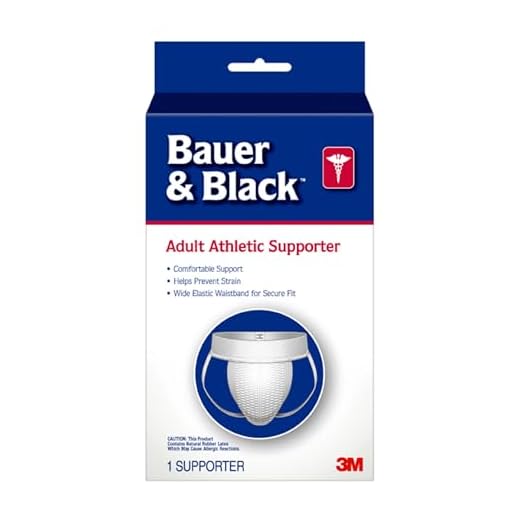 3M Bauer&Black A3 Adult Supporter, color white, large