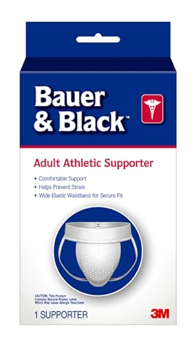 3M Bauer&Black A3 Adult Supporter, color white, large - Main Image