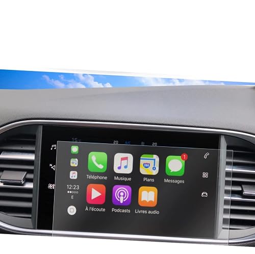Film protection écran Peugeot 308 navigation claire pour voyages en famille