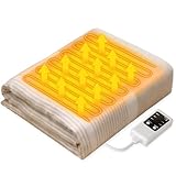 電気毛布 掛け敷き兼用【3分速暖・AI加熱保護機能】140×80cm 省エネ 丸洗い可 3段温度調節 5段階タイマー 過熱保護 電磁波カット 両面使用可能 ダニ退治 頭寒足熱 切り忘れ防止 電気ひざ掛け 電気ブランケット 膝掛け 肩かけ 毛玉なし 暖房器具 ギフト 収納便利 一人用