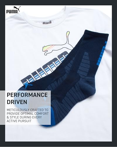 Image of PUMA Boys 2 Piece Graphic Tee Shirt & Matching Socks Set (Sizes S-XL)