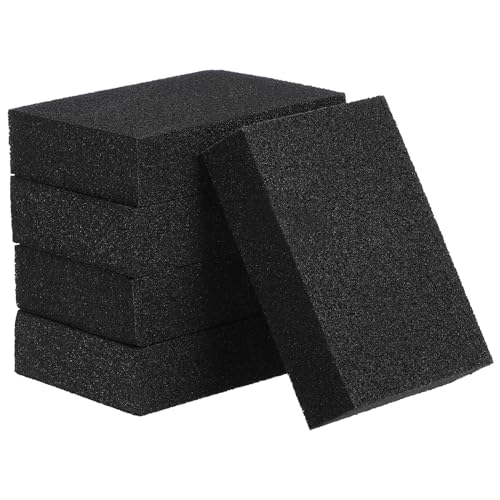 Holibanna Esponjas De Limpieza Mágicas Esponjas De Corindón Nano para Lavar Platos y Remover Manchas Almohadillas Quitamanchas para Hogar Restaurante y Hotel Negro