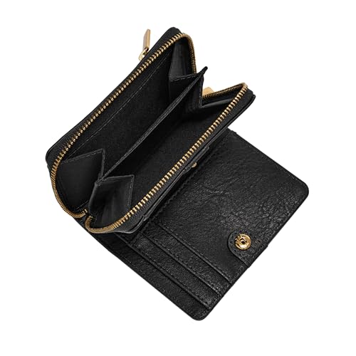 Image of Fossil Women's Logan RFID-Blocking Leather Mini Multifunction Bifold Wallet