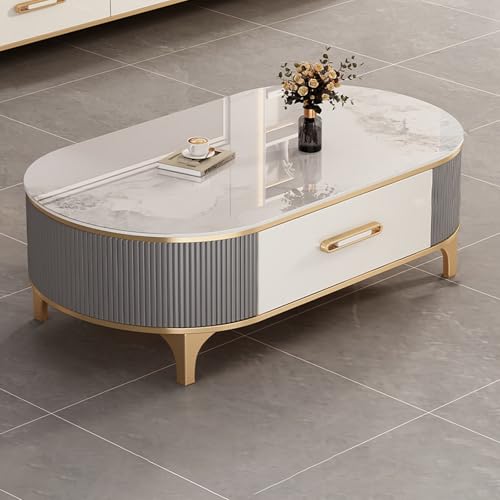 Table basse moderne ovale : la solution design pour un salon chaleureux - 2