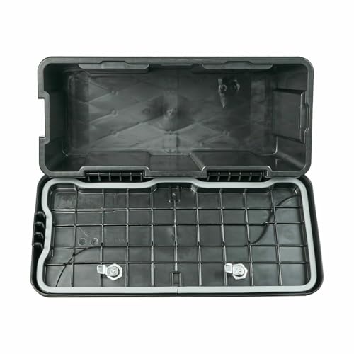 Deichselbox Blackit 2-550x250x295mm Anhängerbox Werkzeugkasten Anhänger Staukiste Werkzeugkiste Box (Mit Universal-Halter)