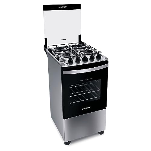 Fogão Brastemp 4 Bocas Inox Bfo4nbr - Bivolt