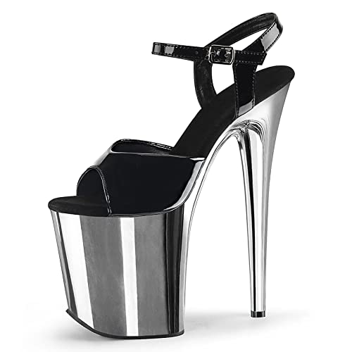 Escarpins pour femmes bout ouvert talon 20 cm et plateforme LiChA