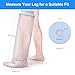 Clheatky Waterproof Cast Cover for Shower Adult Leg Cast Covers for Bath Adult Reusable Cast Protector for Shower Leg to Keep Wound & Bandages Dry Cast Bag for Foot Ankle