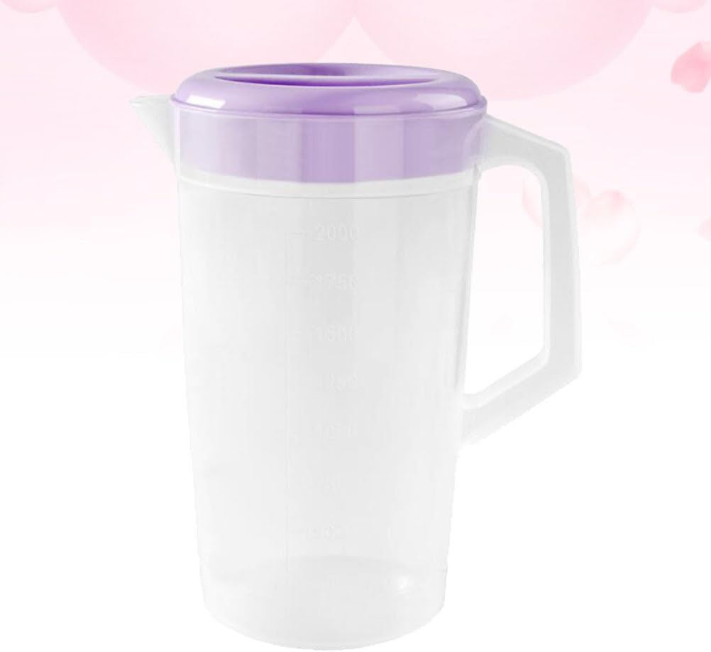 ABOOFAN Gallon Pitcher for Iced Tea Purple Pitcher Tea with Lid Sun Jar Jugs for Drinks Juice Pot Beverage Jug with Spout Milk Kettle Beverage Glass Pot