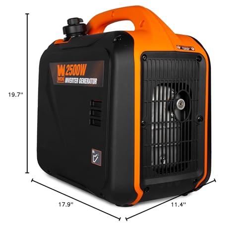 Image of WEN 2500-Watt Inverter Generator, Quiet, Portable, and Lightweight with Fuel Shut Off and CO Watchdog (56250iX)