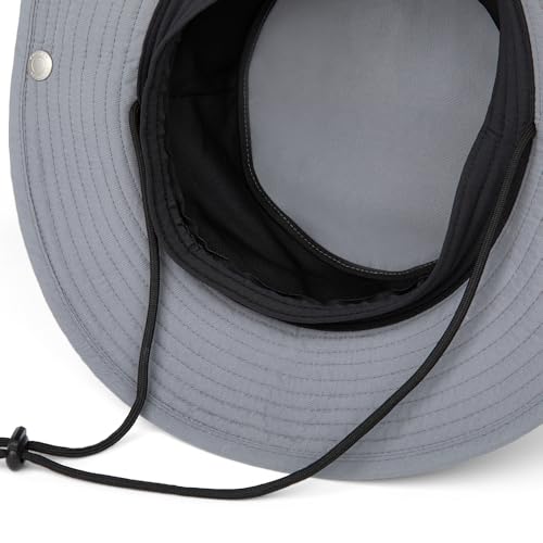 Image of MISSION Cooling Bucket Hat - Unisex Wide-Brim Hat for Men & Women - Lightweight, Foldable & Durable - Cools Up to 2 Hours