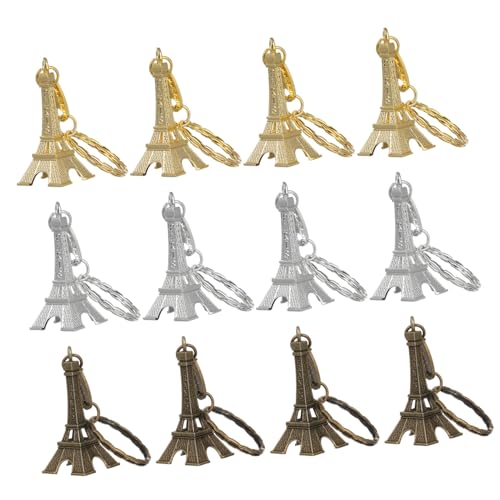 GALPADA 36piezas Llaveros Torre Eiffel Plata Bronce Decoraciones...