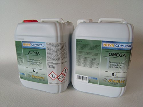 dinotec Nova Crystal chlorfreie Wasserpflege Alpha und Omega, als Set, je 5,0 l (Preis je l / 30,90 EUR) Cover