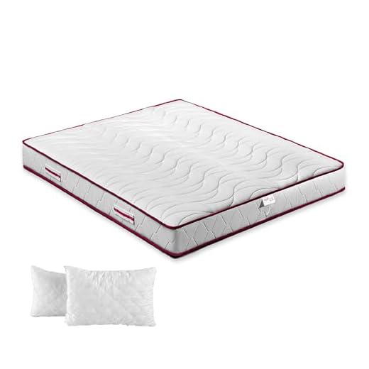ITALYMATERASSI Materasso Matrimoniale MEMNATURE 160x190 cm in Memory Foam con Cuscini, Alto 20 cm, Antiacaro e Antibatterico, Dispositivo Medico Detraibile, Made in Italy