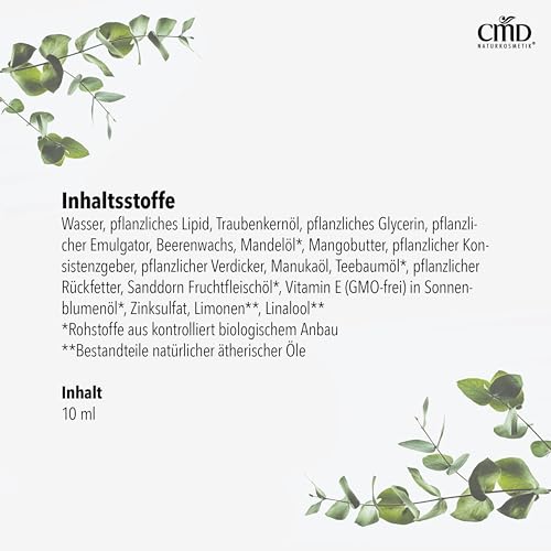 CMD Naturkosmetik Teebaumöl Intensivcreme bei Pickeln und Lippenbläschen, 10ml
