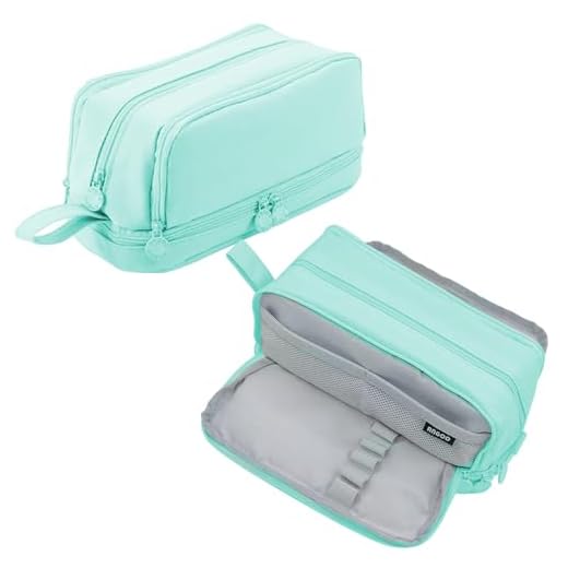 TZEKING Estuche Escolar con 4 Compartimentos,Estuches de Lápices de Gran,Capacidad Estuche,Organizador Portalapices, Gran Estuche de Papelería, Papelería de Oficina, Neceser Maquillaje para Niñas