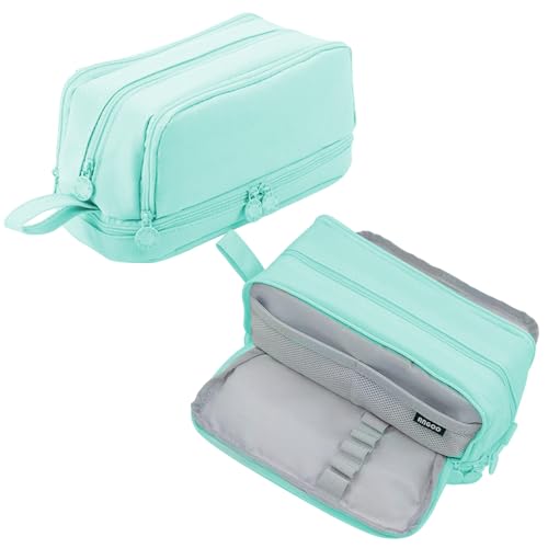 TZEKING Estuche Escolar con 4 Compartimentos,Estuches de Lápices de Gran,Capacidad Estuche,Organizador Portalapices, Gran Estuche de Papelería, Papelería de Oficina, Neceser Maquillaje para Niñas