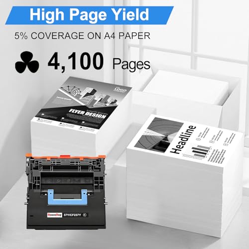 Image of Compatible for HP 37Y Black Extra High-Yield Toner | 37Y CF237Y Black Toner Cartridge Work for Enterprise M608 M609 MFP M631 M632 M633 Series Printer